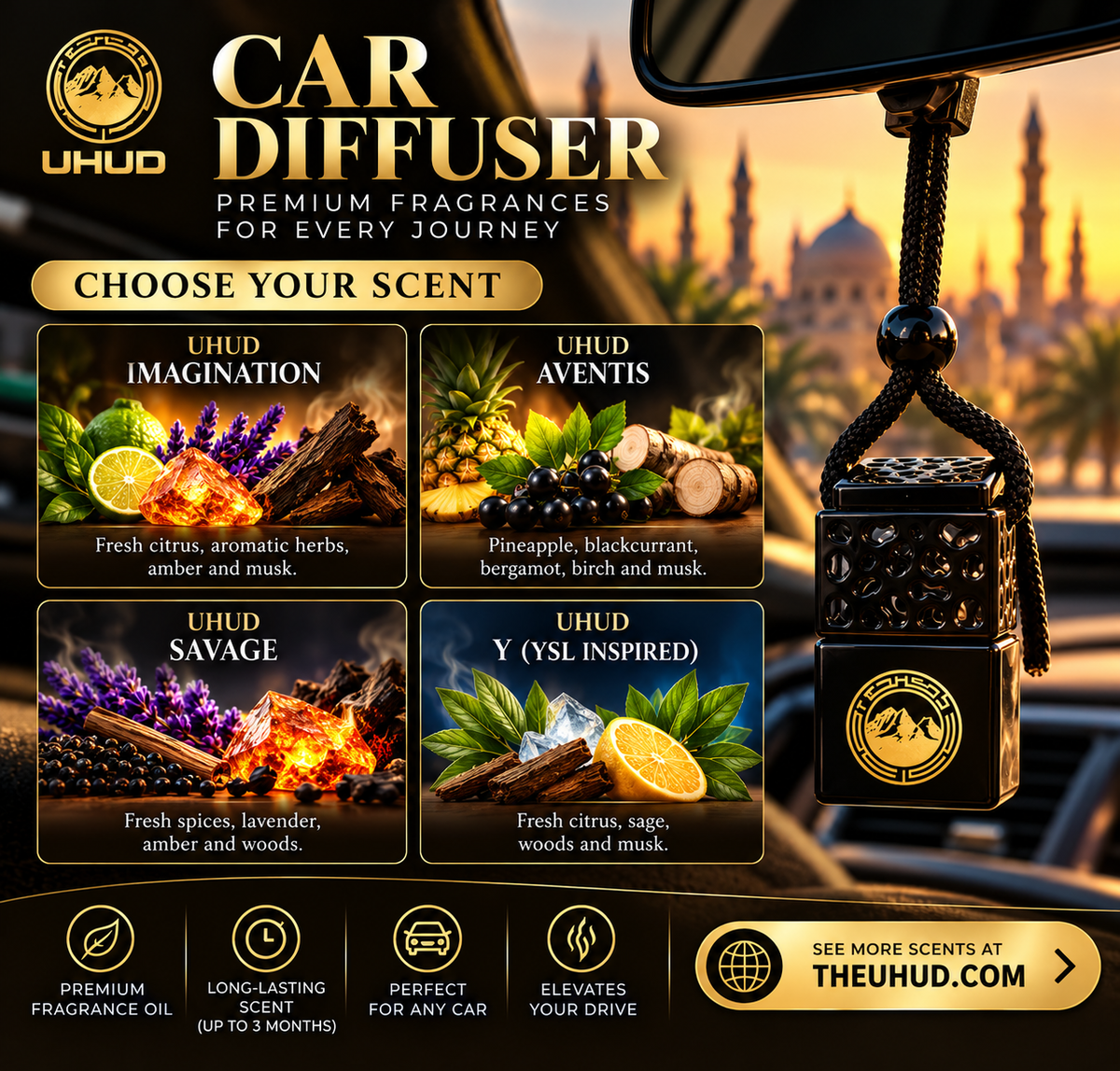 Car Diffuser - Hanging Vehicle Freshener